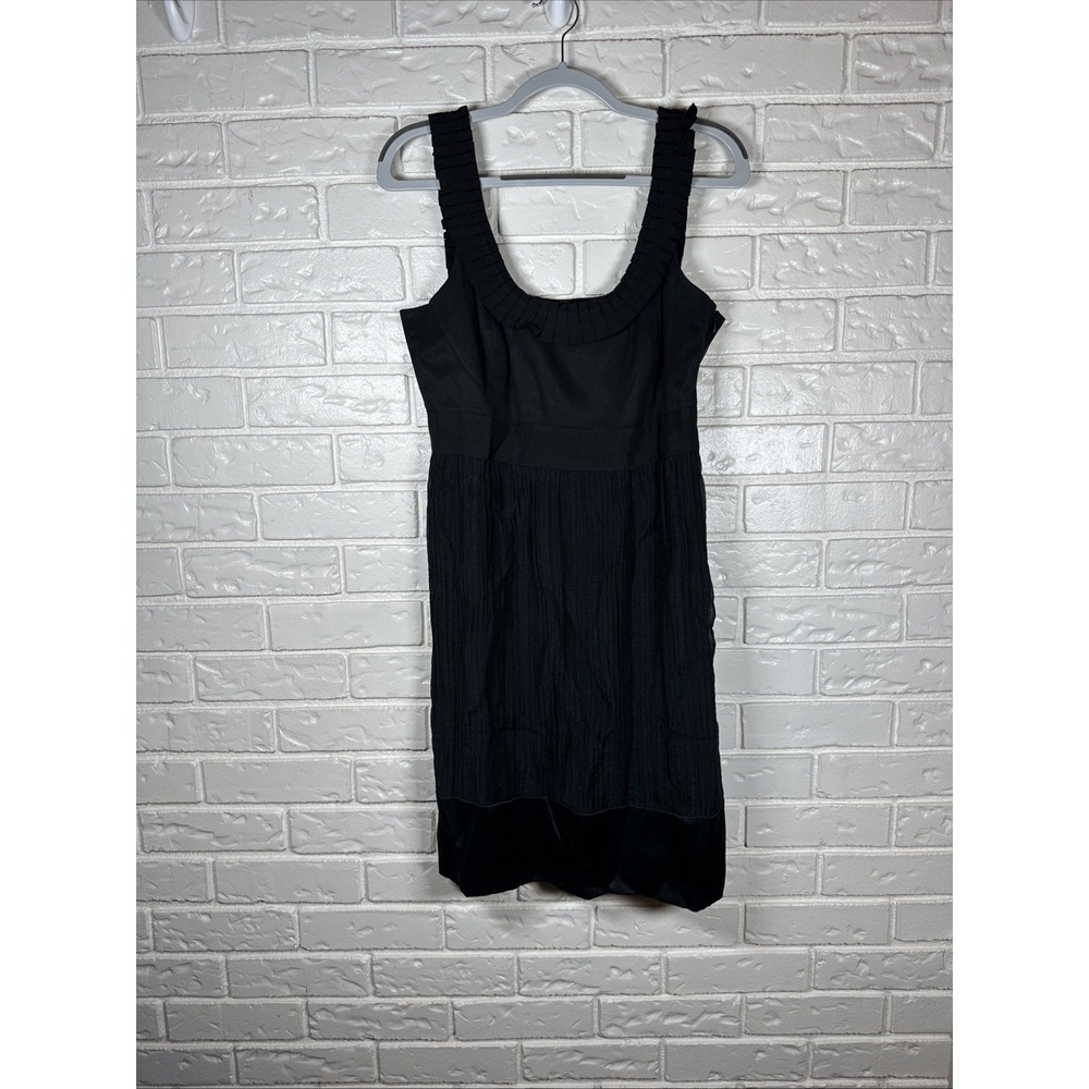 Antonio Melani Size 8 Black Silk Cocktail Dress‎ Blair Waldorf Gossip Girl Vibes